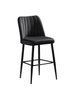 Hanah Home Vento - Juego de 4 taburetes de bar negros